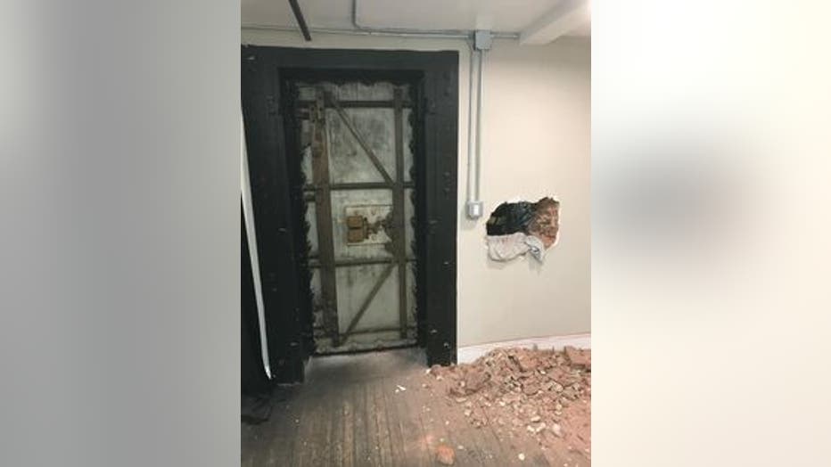 First responders in Port Jefferson, Long Island rescued a girl stuck inside a dressing room by pulling her through the wall.