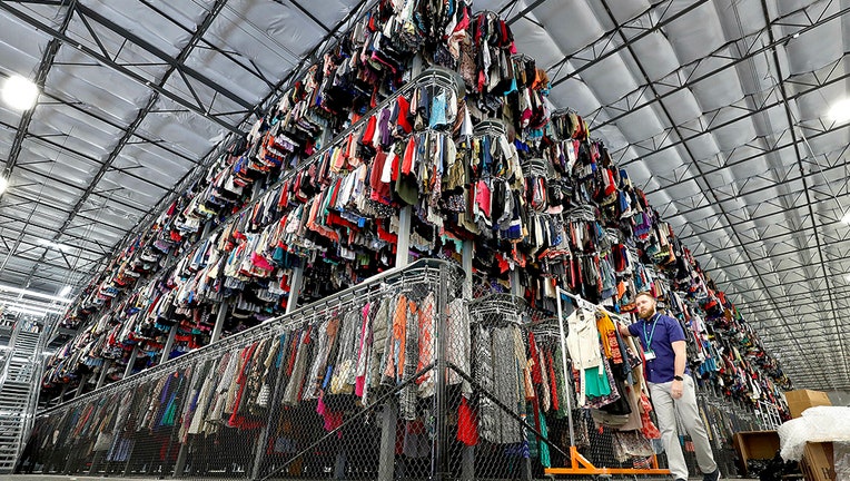 A massive pile of clothes