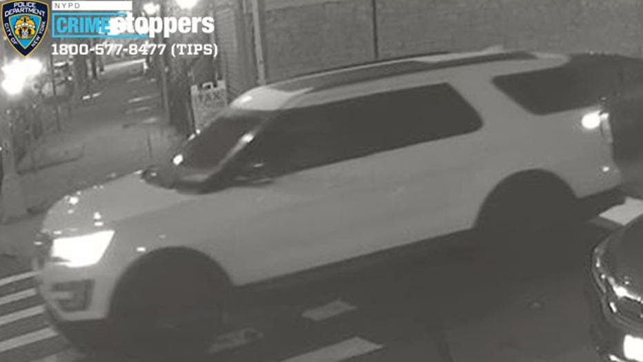 The suspect opened fire on three men in Jamaica, Queens before taking off in a white SUV.