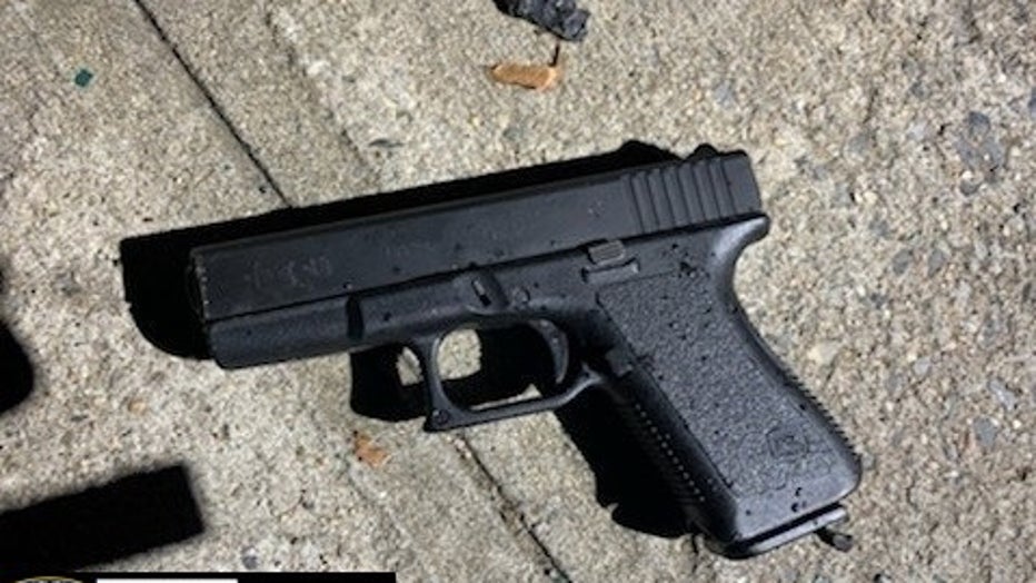 The NYPD says this is the gun a suspect pointed at officers who, in turn, opened fire, killing him.