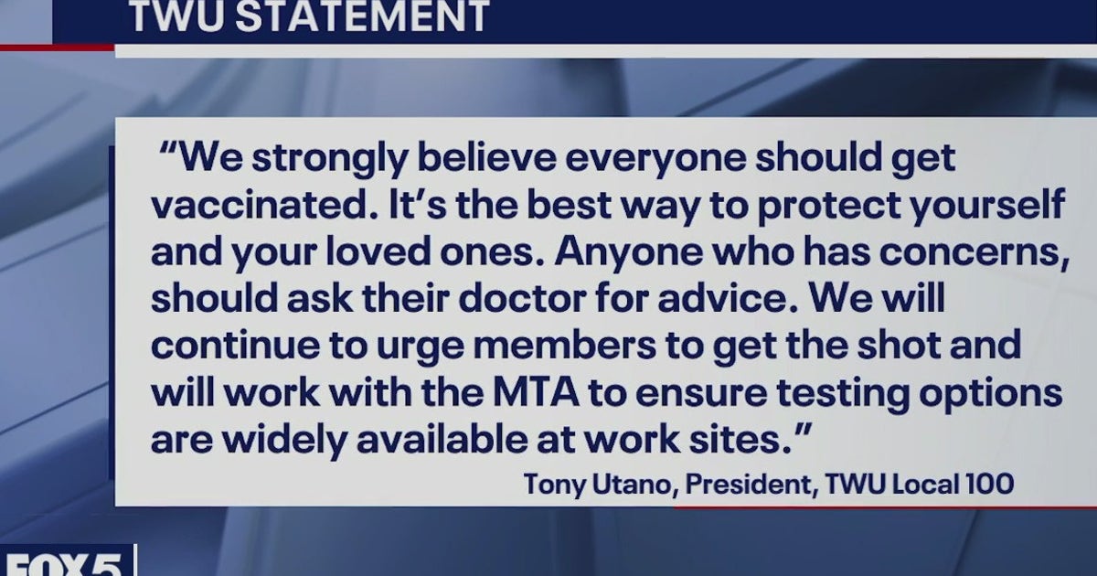 NYC-area transit workers must get vaccinated or tested | FOX 5 New York