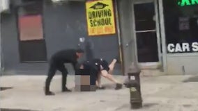 Man thrown to ground, punched, kicked and struck with bat