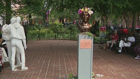 Tired of waiting for City Hall, activists install monument of trans icon in Greenwich Village park