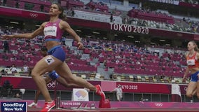 Sydney McLaughlin sets world record and wins gold in Olympic 400-meter hurdles