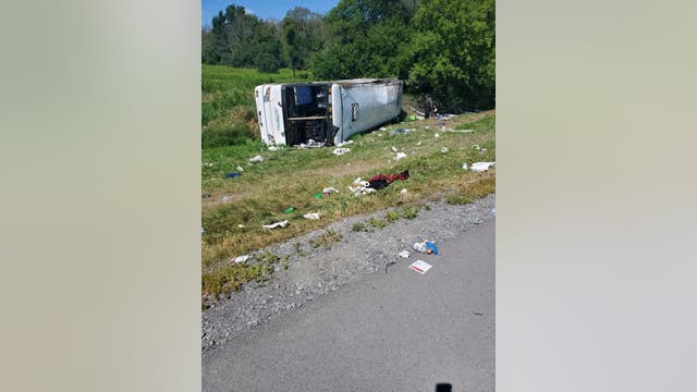 Dozens injured after tour bus crashes on NY Thruway