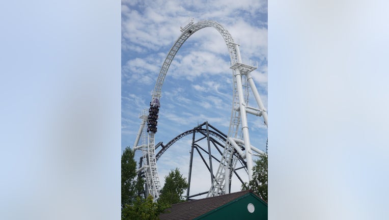 A handout photo from S&S Sansei shows the Do-Dodonpa roller coaster.