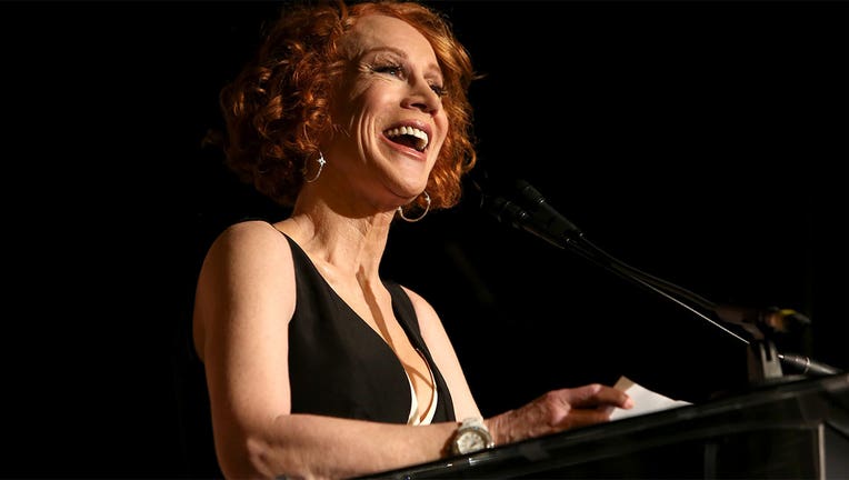 Kathy Griffin speaks onstage on November 01, 2019 in Beverly Hills, California. (Randy Shropshire/Getty Images for PEN America)