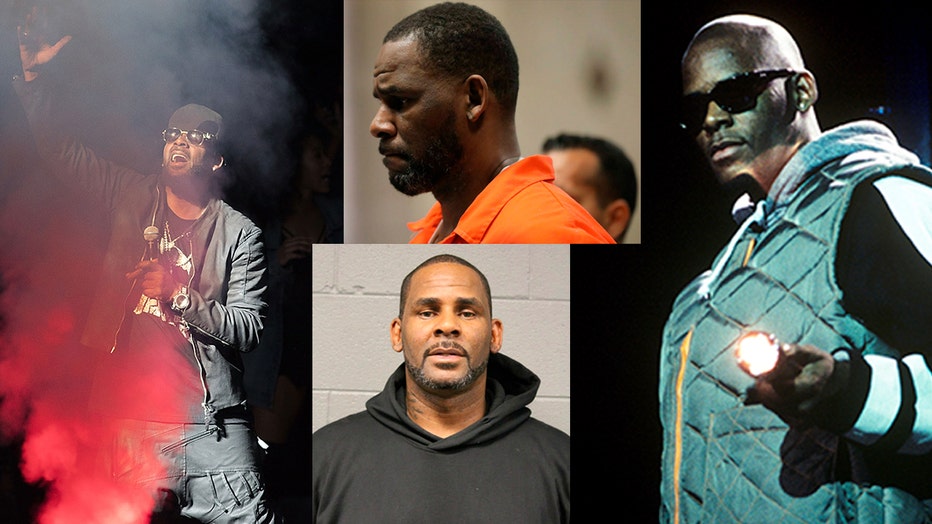 R. Kelly in a series of photos