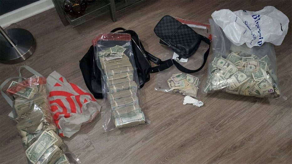 Items seized in Times Square in Manhattan. (NYPD photo)