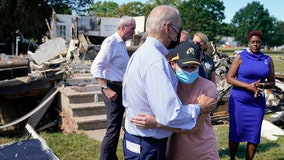 President Biden surveys storm damage in New Jersey and Queens