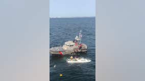 Three rescued from sinking boat off New Jersey coast