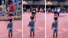 'True gentleman': 4-year-old tips his hat to Disney princesses during parade