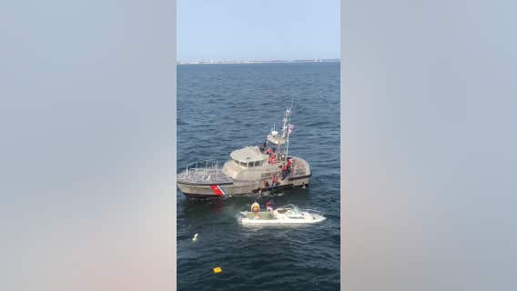 Three rescued from sinking boat off New Jersey coast