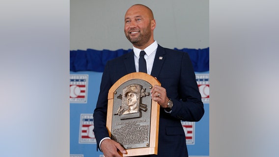 Derek Jeter Hall of Fame enshrinement: 'I wanted to make all you behind me proud'