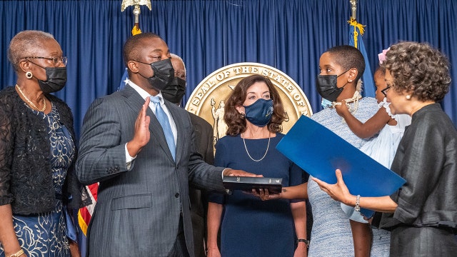 Brian Benjamin is sworn in as lieutenant governor of New York