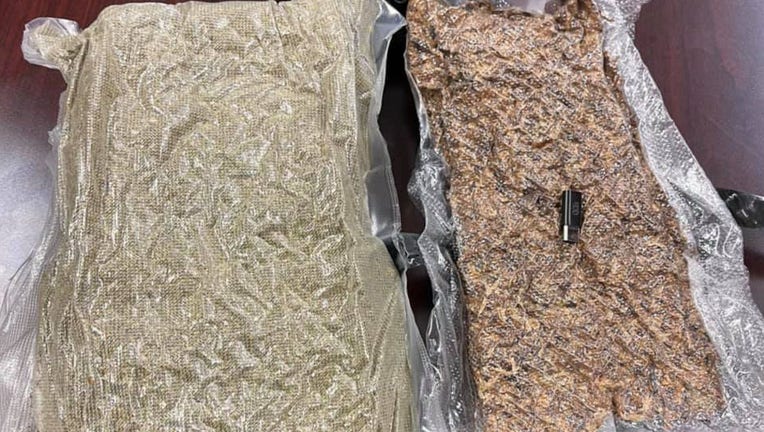 A drone making a "delivery" for prisoners at a jail in Virginia erroneously dropped the package full of contraband in a neighboring schoolyard, according to police.