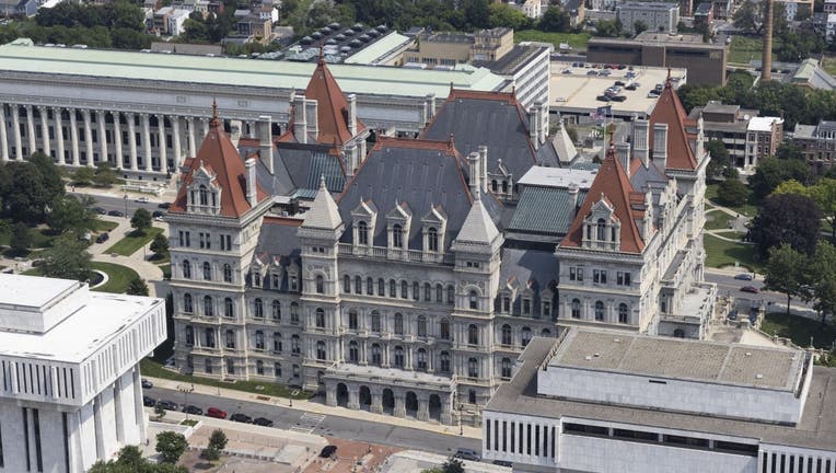 The New York State Capitol Building in Albany, New York, U.S., on Wednesday, Aug. 11, 2021.