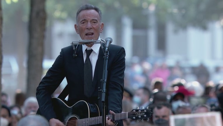 Bruce Springsteen performs at the 9/11 Memorial on Sept. 11, 2021.
