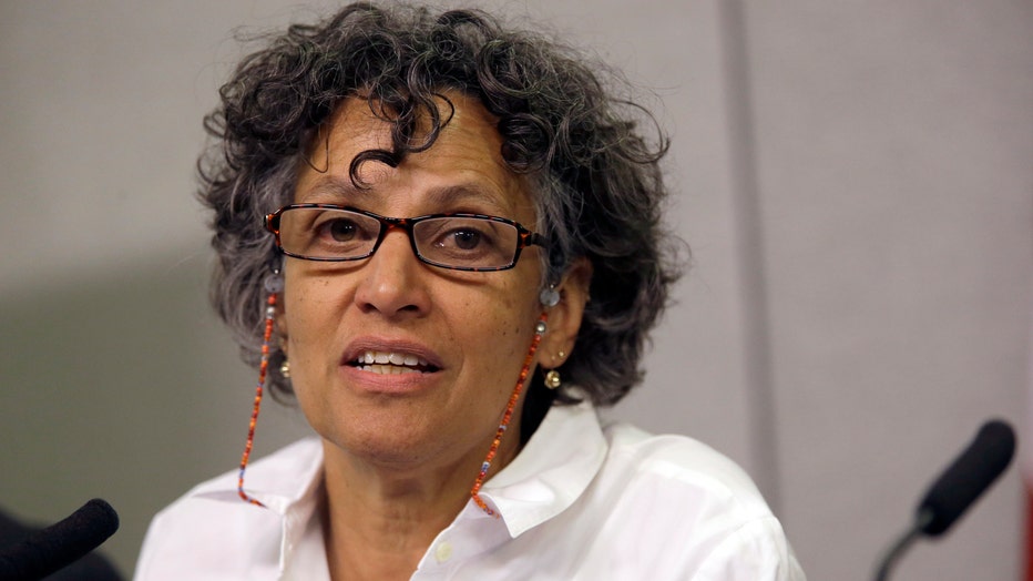 FILE - Dr. Mary Bassett, speaks during a news conference, Saturday, Aug. 8, 2015, in New York.
