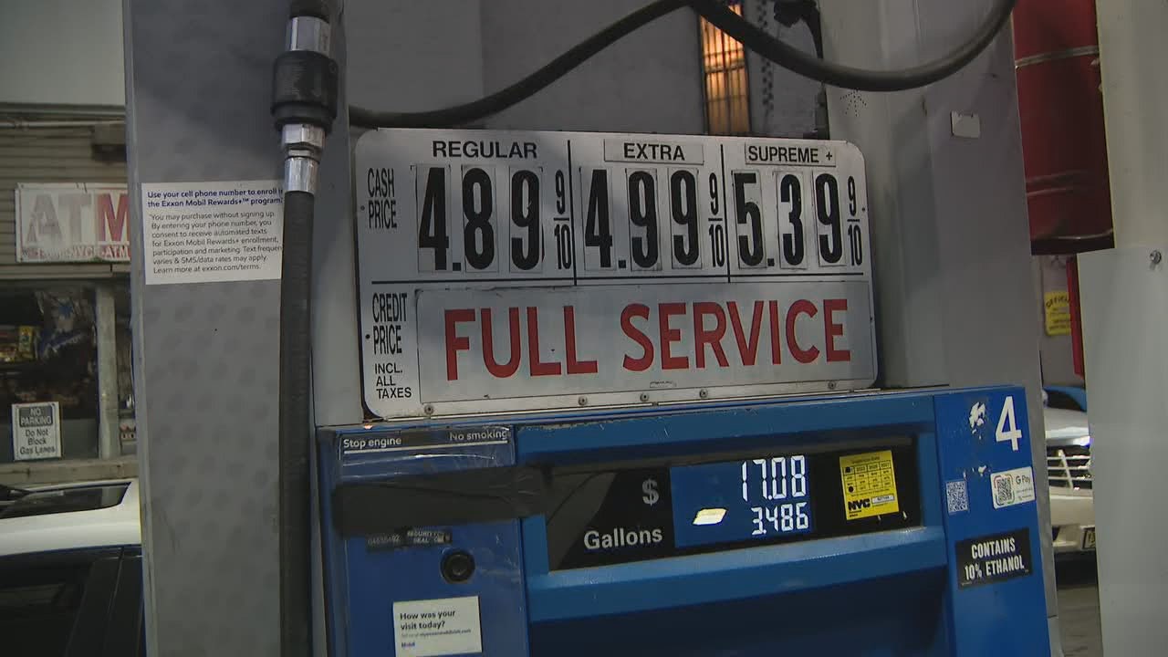 Gas prices hit $5 in Manhattan