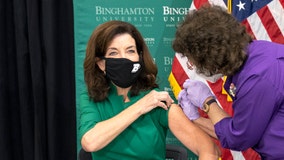 Hochul and de Blasio get COVID vaccine boosters