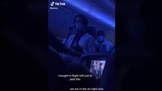 Airplane passenger uses microphone to rant about pandemic midflight