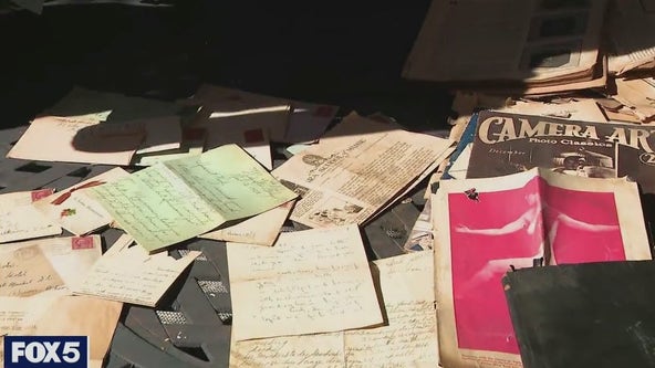 Queens woman says decades-old hidden mementos fell from the ceiling of her home