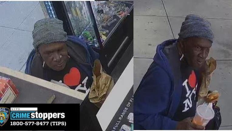 The NYPD is searching for a man they say stole the credit card of a McDonald’s employee and used it to buy food there.