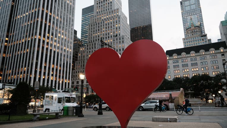 Heroes Heart Monument Goes On Display To Honor Health Care Workers