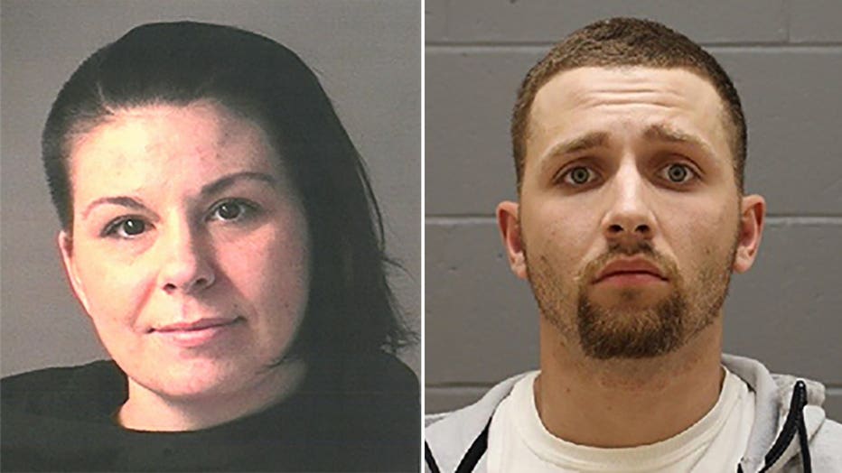 Danielle Denise Dauphinais, 35, and Joseph Stapf, 30, were arrested Sunday in the Bronx. (New Hampshire Attorney General’s Office )