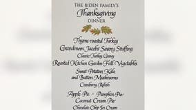 Biden Thanksgiving menu released by White House