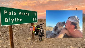 Wildland firefighter, his dog take 3,700-mile bike ride to overcome mental health struggles