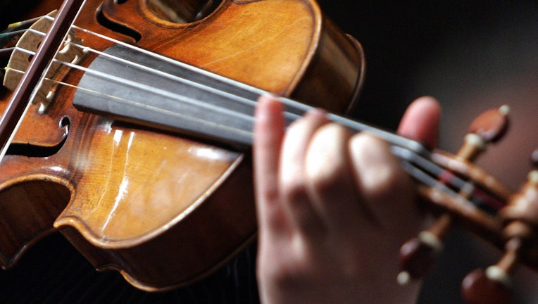 A File photo of a 1729 Stradivari.(Photo credit DON EMMERT/AFP via Getty Images)