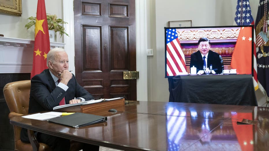 President Biden Meets Virtually With China's President Xi Jinping