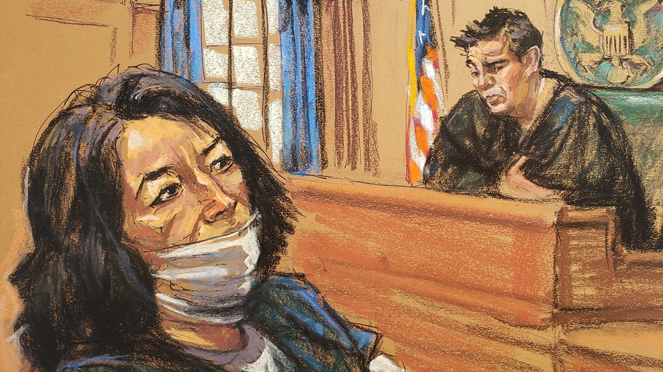 Ghislaine Maxwell appeared before Judge Alison Nathan in Manhattan Federal Court on Nov. 1, 2021.