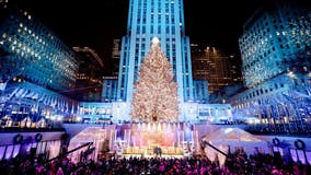 Rockefeller Christmas tree 2021 illuminated