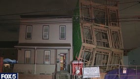 Wind causes partial building collapse in Jersey City, official says