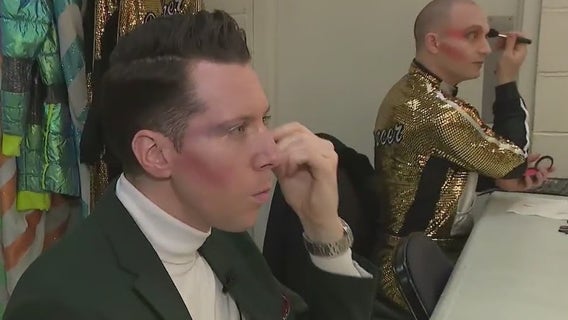 Backstage at ‘Twas the Night Before…' by Cirque du Soleil