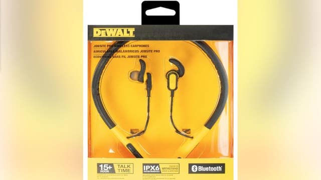 DeWalt earphones sold at Home Depot, Lowe's recalled over potential fire, burn hazards