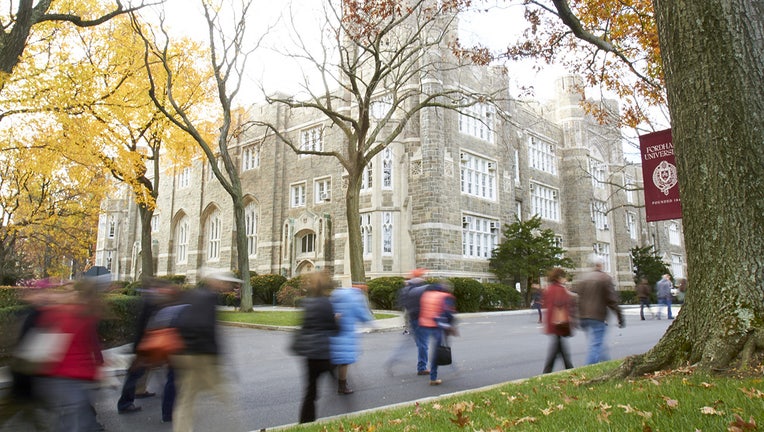 People on the campus of Fordham University. ( (Photo by Guillermo Hernandez Martinez /Sports Illustrated via Getty Images))