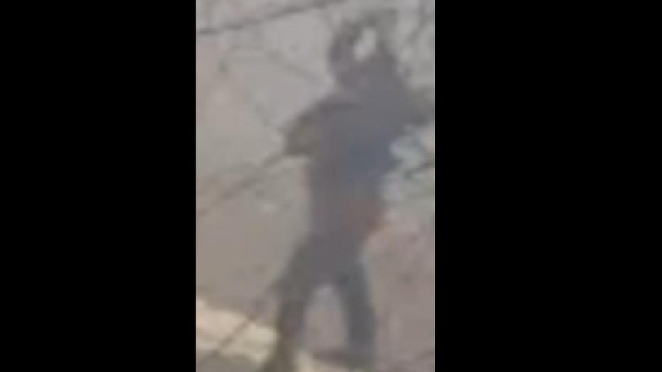 The suspect was seen on surveillance video throwing the object through several parked and unoccupied patrol vehicles along Washington Avenue in the Melrose section of the borough.