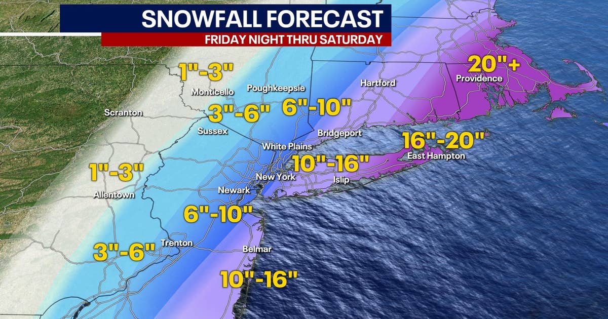 Snow storm NY: Nor'easter NYC weather update | FOX 5 New York