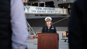 Navy captain becomes first woman to command nuclear carrier in U.S. history