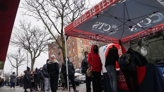 COVID IN NEW YORK: Over 85K people test positive at New Year's start