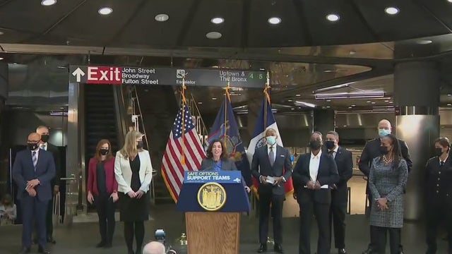 Hochul, Adams targeting crime, homelessness on NYC subways