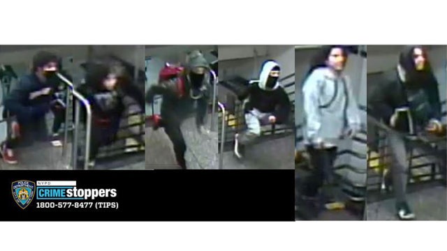 Pack of attackers target man on Manhattan subway train