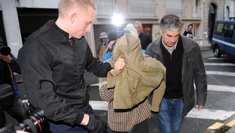 Jeremy Rimbaud , the former soldier suspected of having eaten the heart and tongue of an eighty year old man arrives for trial on December 20, 2013 in Pau, France. (GAIZKA IROZ/AFP via Getty Images)