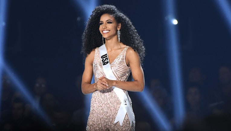 Miss USA Cheslie Kryst appears onstage at the 2019 Miss Universe Pageant at Tyler Perry Studios on December 08, 2019 in Atlanta, Georgia. (Photo by Paras Griffin/Getty Images)