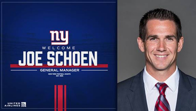 The New York Giants hired Buffalo Bills assistant general manager Joe Schoen, 42, as their new general manager, the team announced Friday.