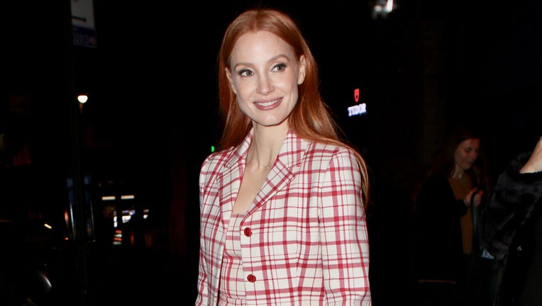 Jessica Chastain is seen on December 02, 2021 in New York City. (Photo by Nancy Rivera/Bauer-Griffin/GC Images)